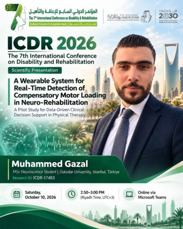 ICDR 2026 announcement for Muhammed Gazal's scientific presentation